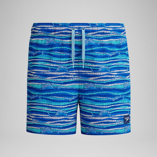 Boys Printed Swim Shorts Blue - Speedo
