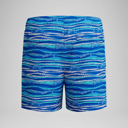 Boys Printed Swim Shorts Blue - Speedo