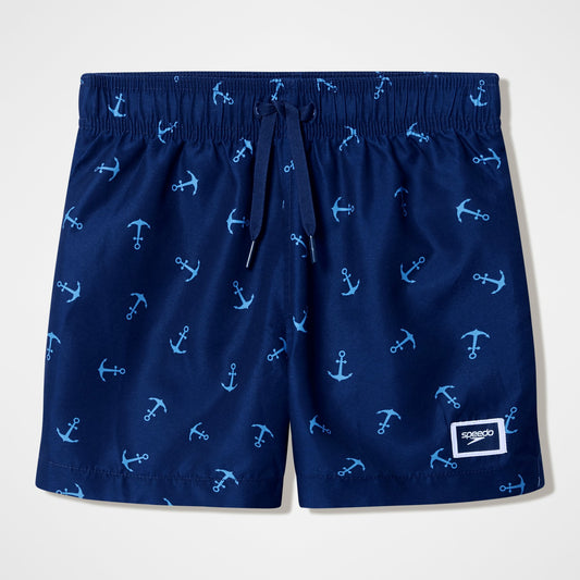 Boys Printed Swim Shorts Navy - Speedo