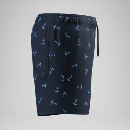 Boys Printed Swim Shorts Navy - Speedo
