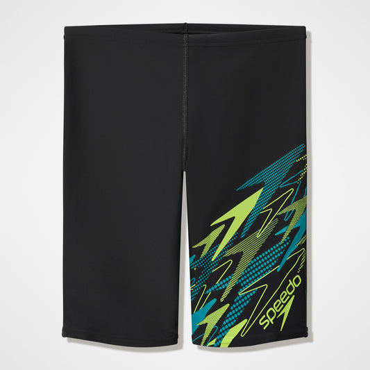 Boys Medley Logo Jammer Black/Green - Speedo