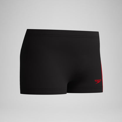 Boys Hyperboom Splice Aquashorts Black/Red - Speedo
