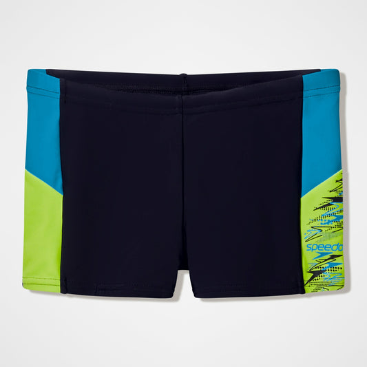 Boys Dive Aquashorts Black/Green - Speedo