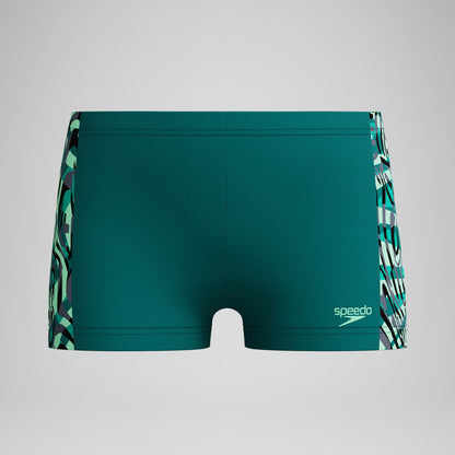 Boys Panel Aquashorts Green - Speedo