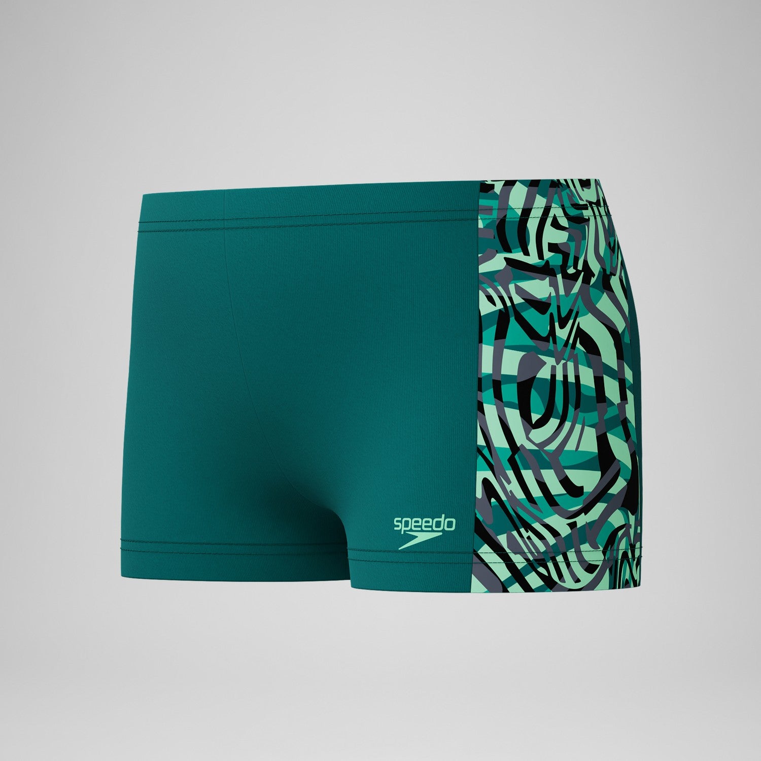 Boys Panel Aquashorts Green - Speedo