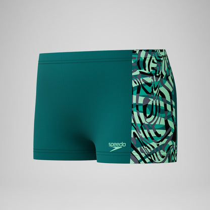 Boys Panel Aquashorts Green - Speedo
