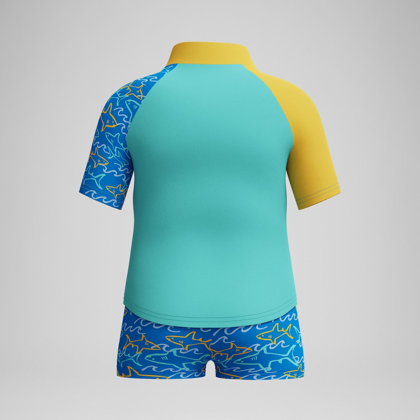 Infant Boys Learn to Swim Rashguard Set Blue/Yellow - Speedo