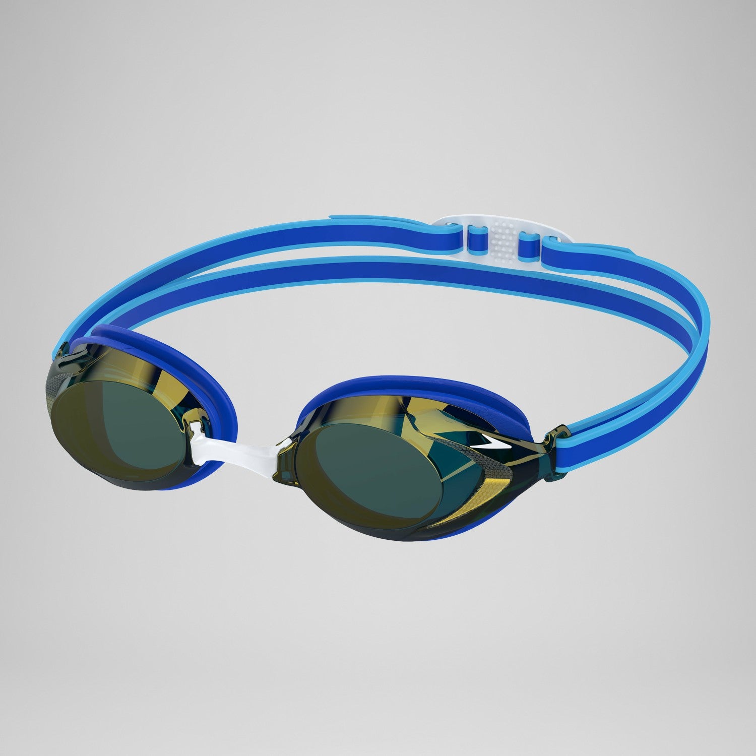 Junior Vanquisher 3.0 Mirror Goggles Blue/Gold - Speedo