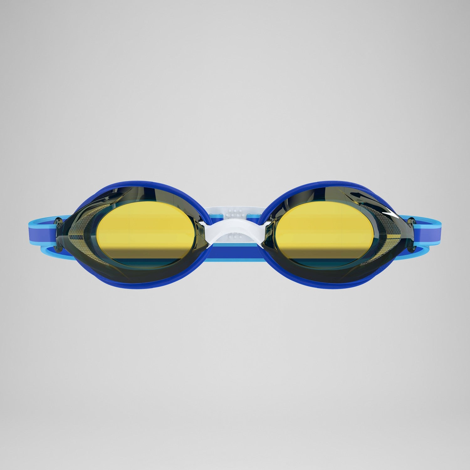 Junior Vanquisher 3.0 Mirror Goggles Blue/Gold - Speedo