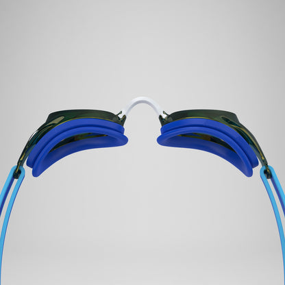 Junior Vanquisher 3.0 Mirror Goggles Blue/Gold - Speedo