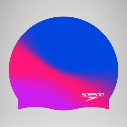 Junior Multi Colour Silicone Cap Blue/Pink - Speedo