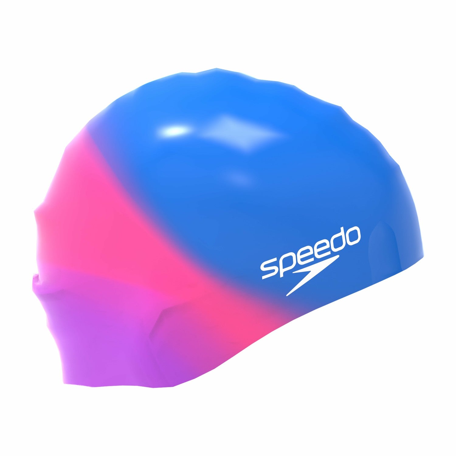 Junior Multi Colour Silicone Cap Blue/Pink - Speedo