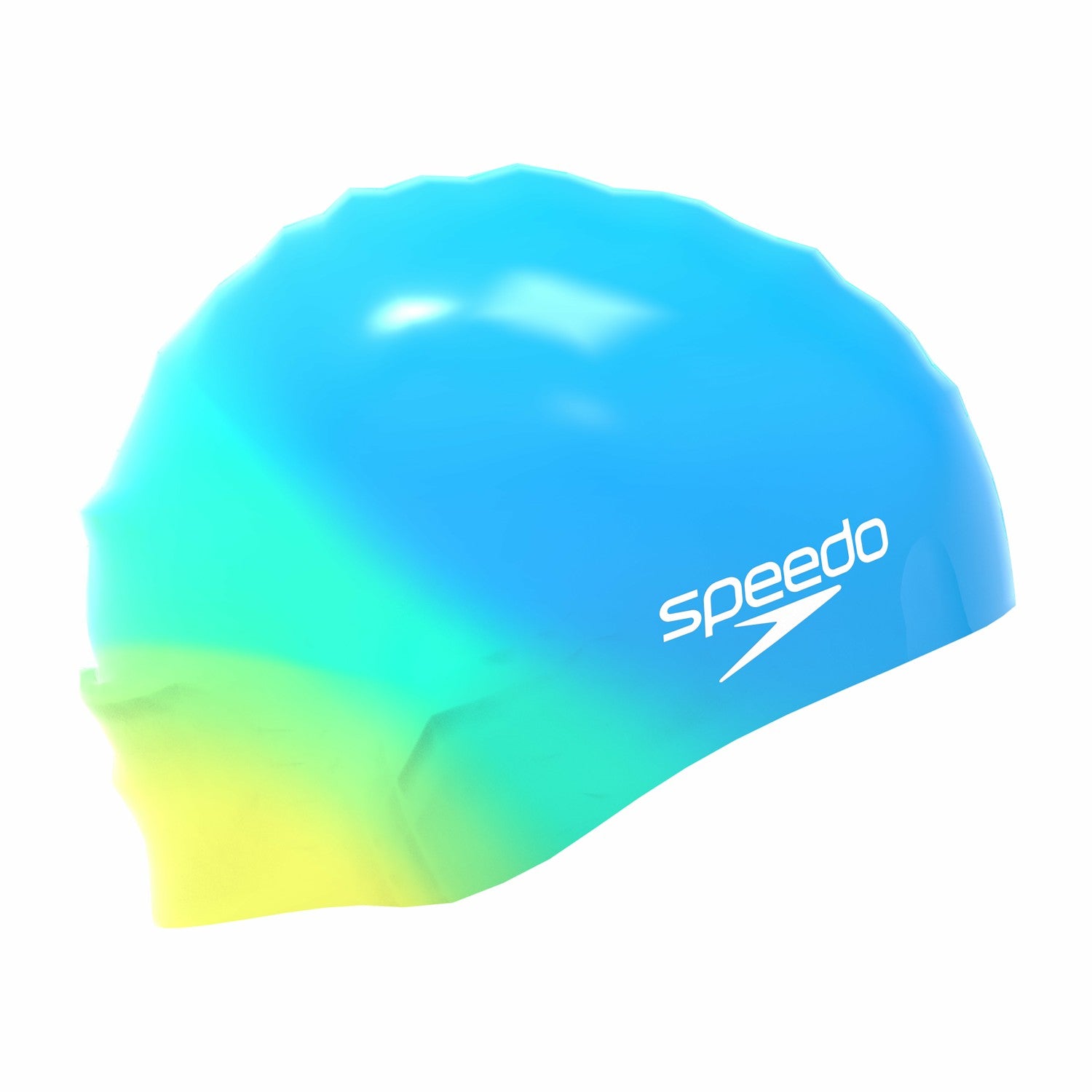 Junior Multi Colour Silicone Cap Blue - Speedo