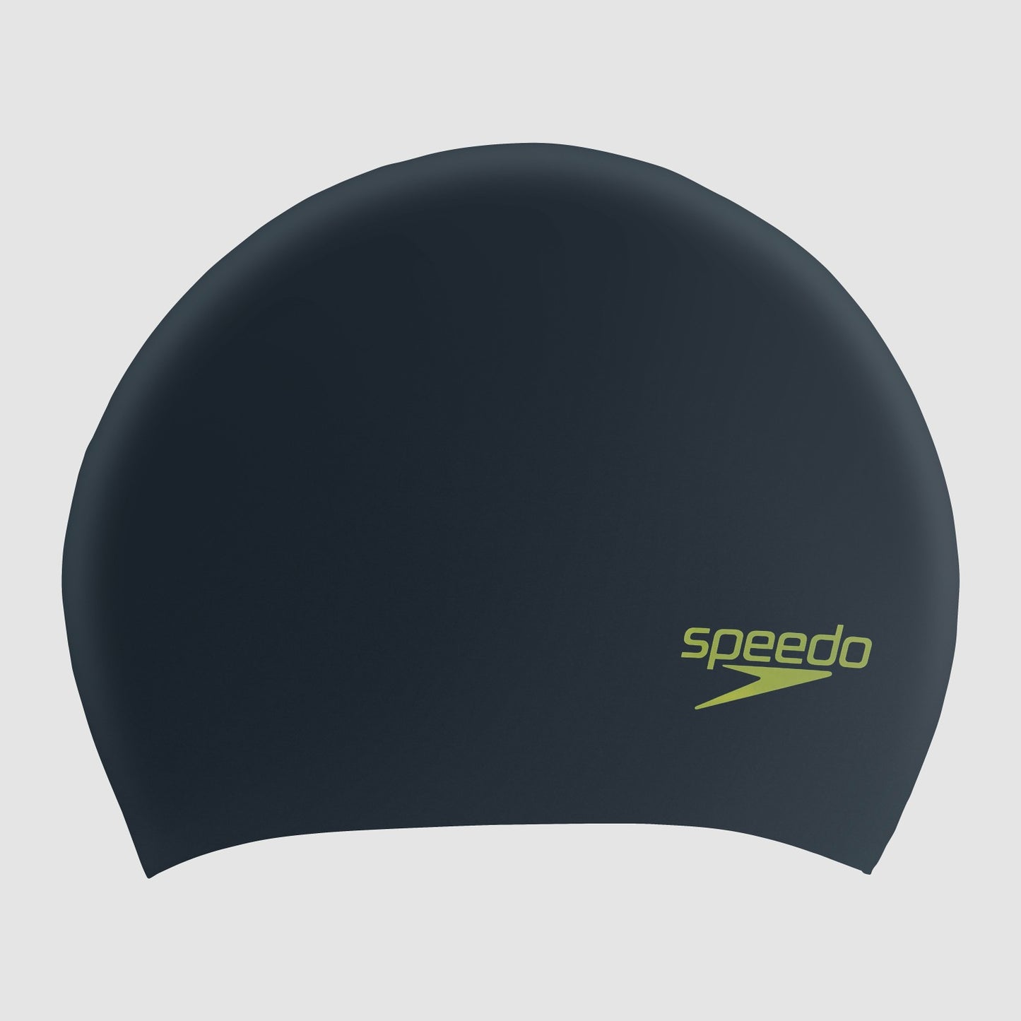 Junior Long Hair Silicone Cap Black/Green - Speedo