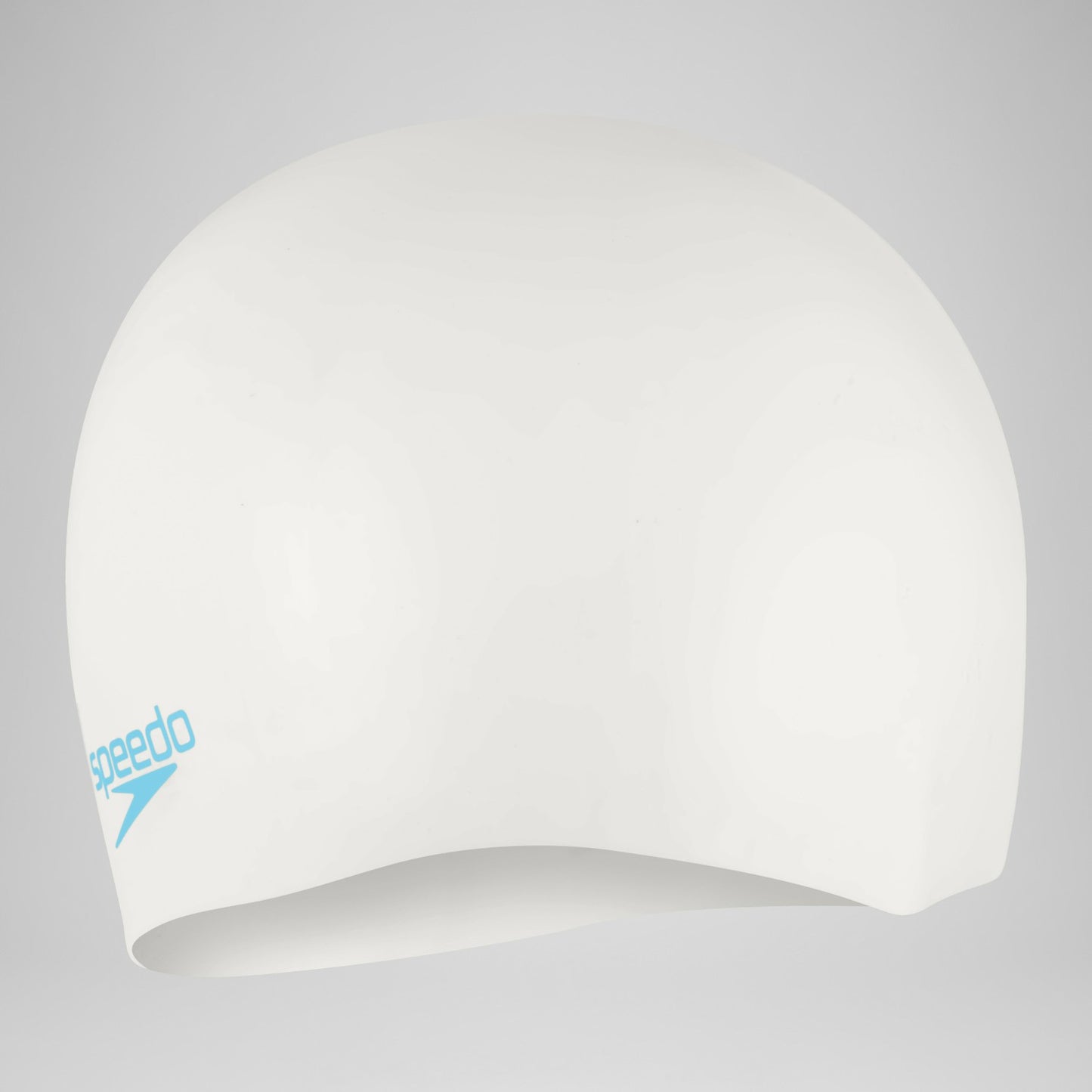Plain Moulded Silicone Junior Cap White - Speedo