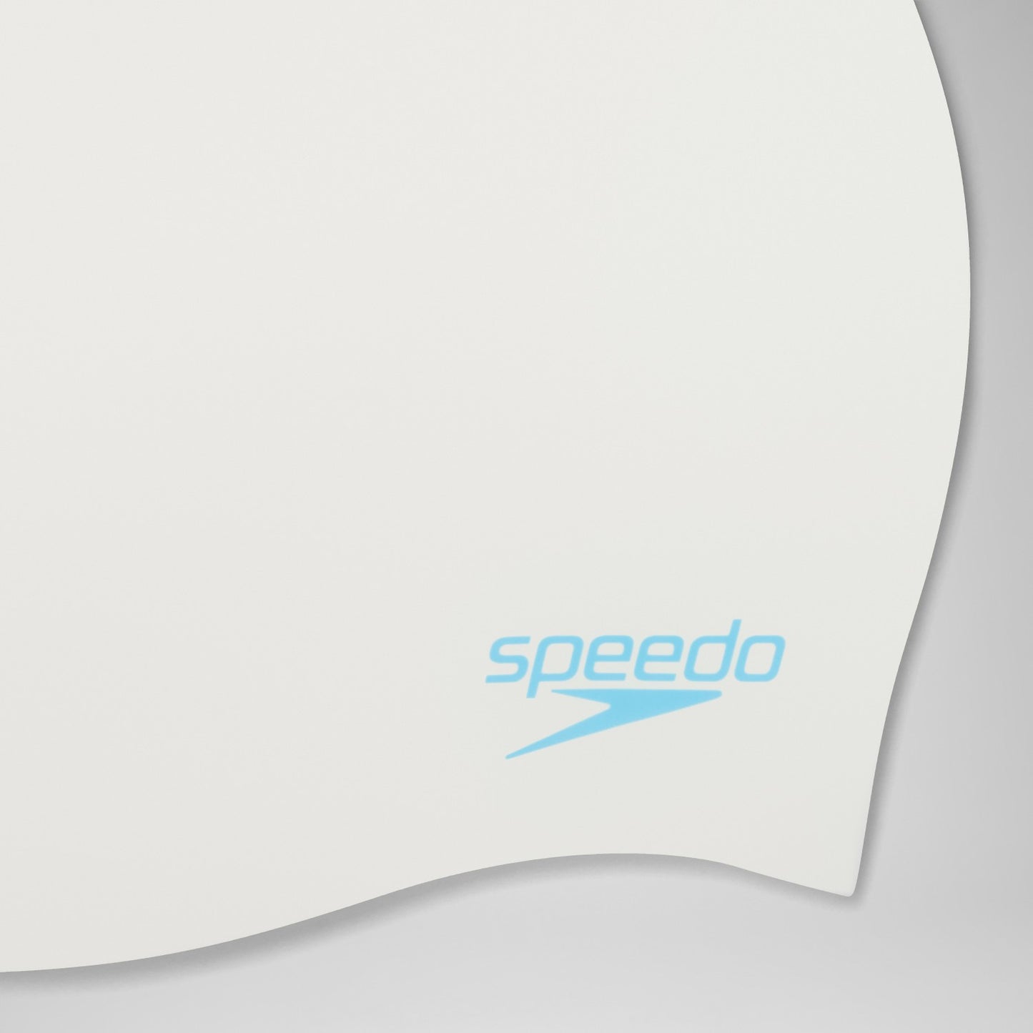 Plain Moulded Silicone Junior Cap White - Speedo