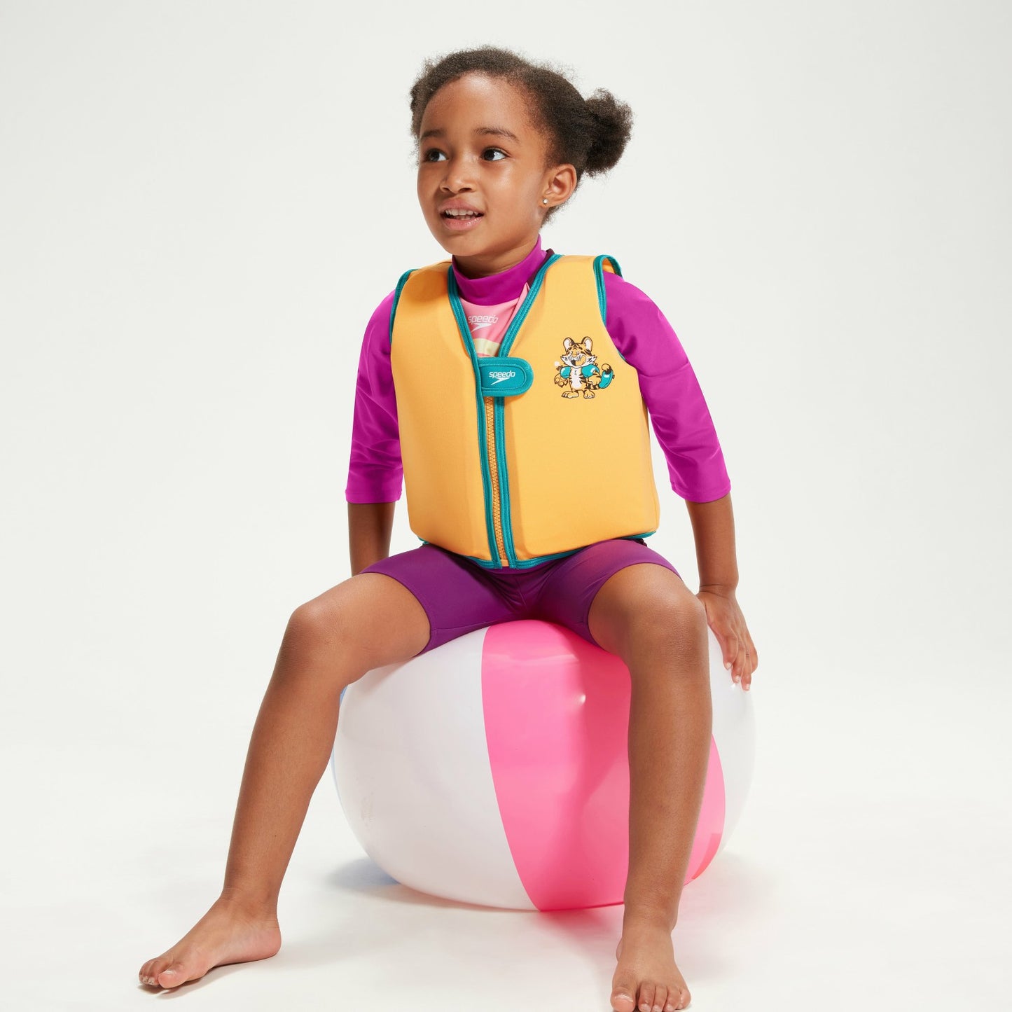 Infant Learn to Swim Aanadi Bengali Tiger Cub Float Vest Orange - Speedo