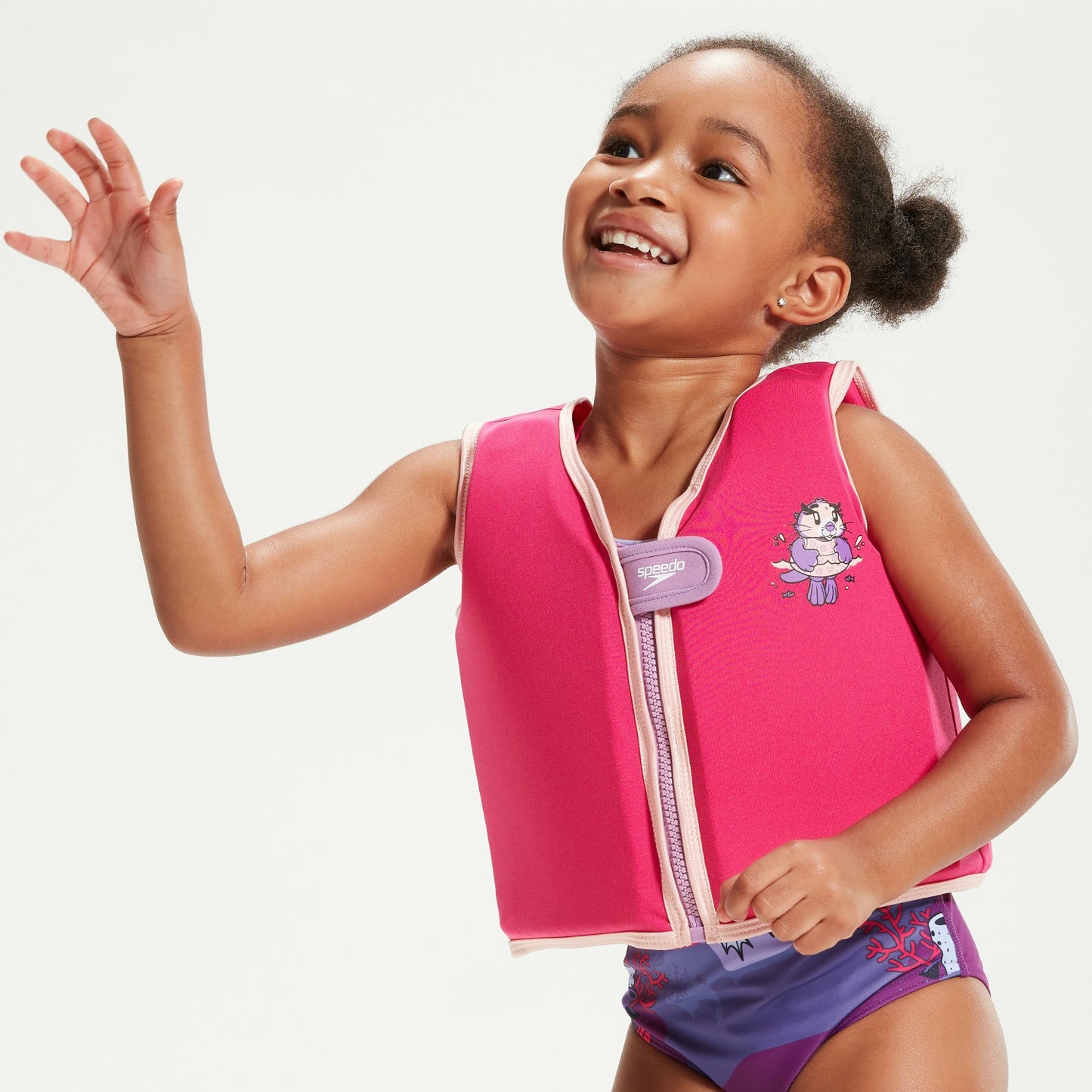 Infant Learn to Swim Aria Sea Otter Float Vest Pink - Speedo