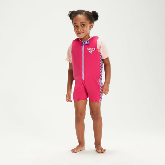 Infant Learn to Swim Aria Sea Otter Float Suit Pink - Speedo