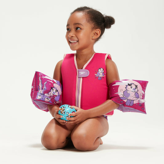 Infant Learn to Swim Aria Sea Otter Armbands Pink - Speedo