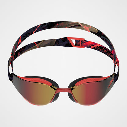 Adult Fastskin Hyper Elite Mirrored Goggles Smoke/Red - Speedo