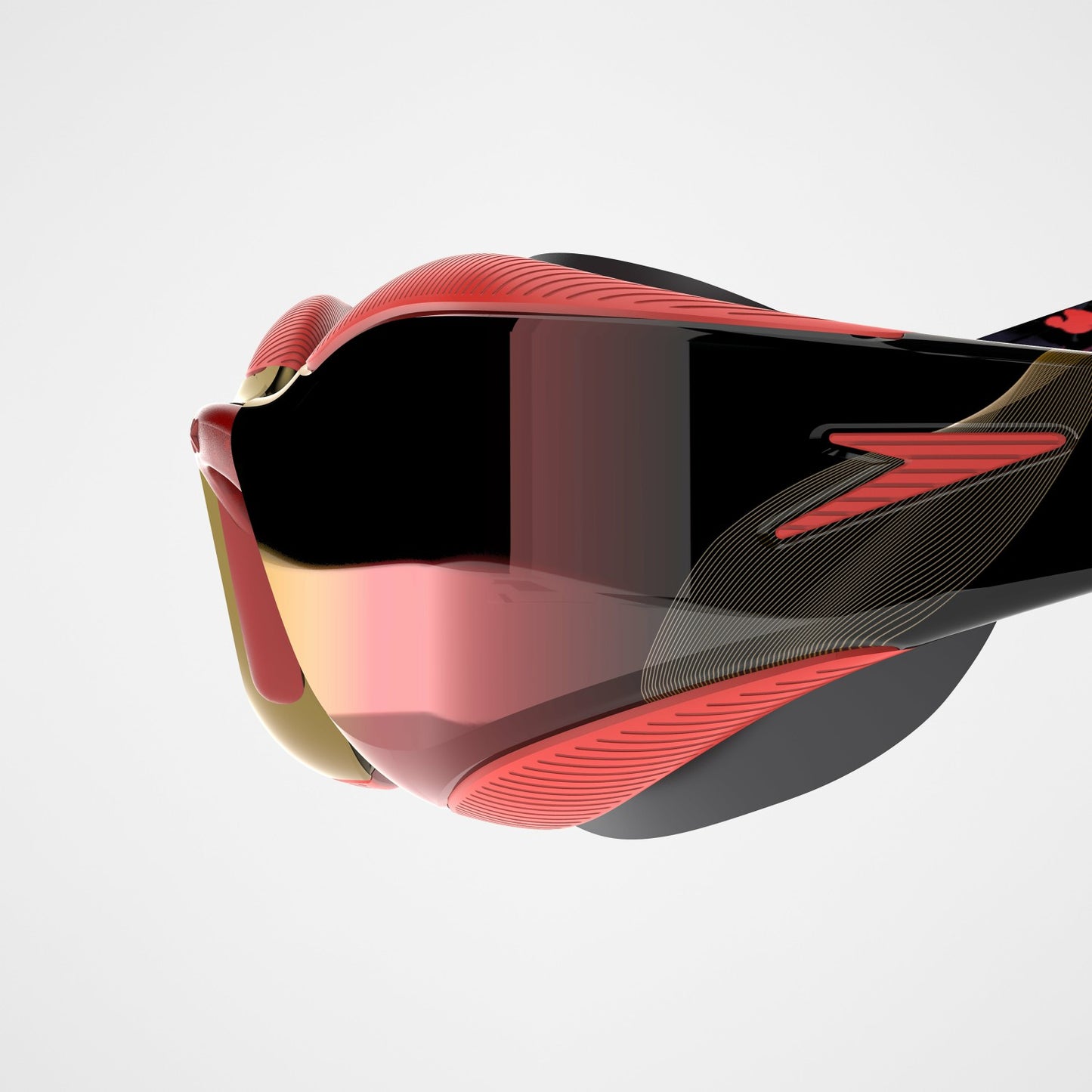 Adult Fastskin Hyper Elite Mirrored Goggles Smoke/Red - Speedo