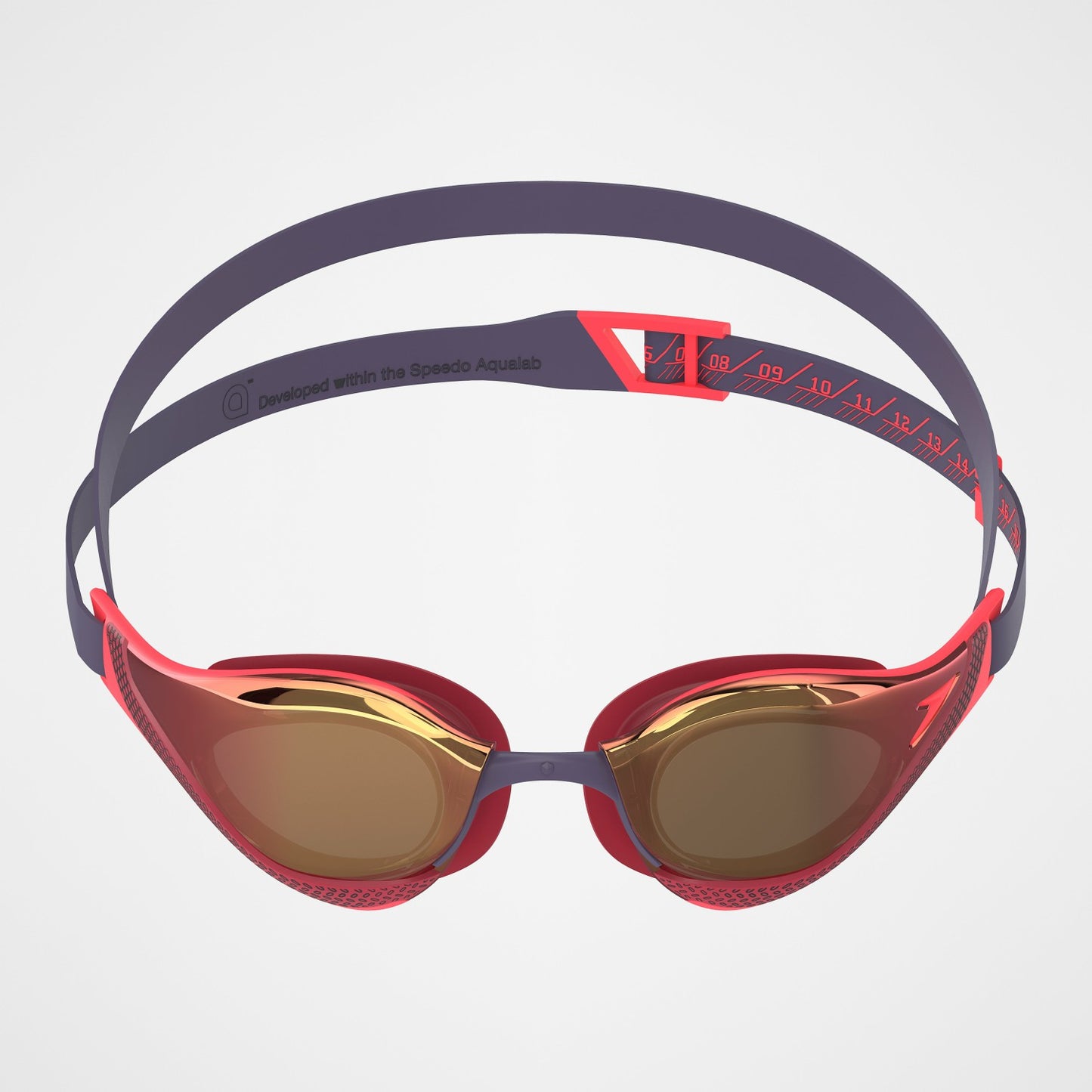 Adult Fastskin Pure Focus Mirrored Goggles Red - Speedo