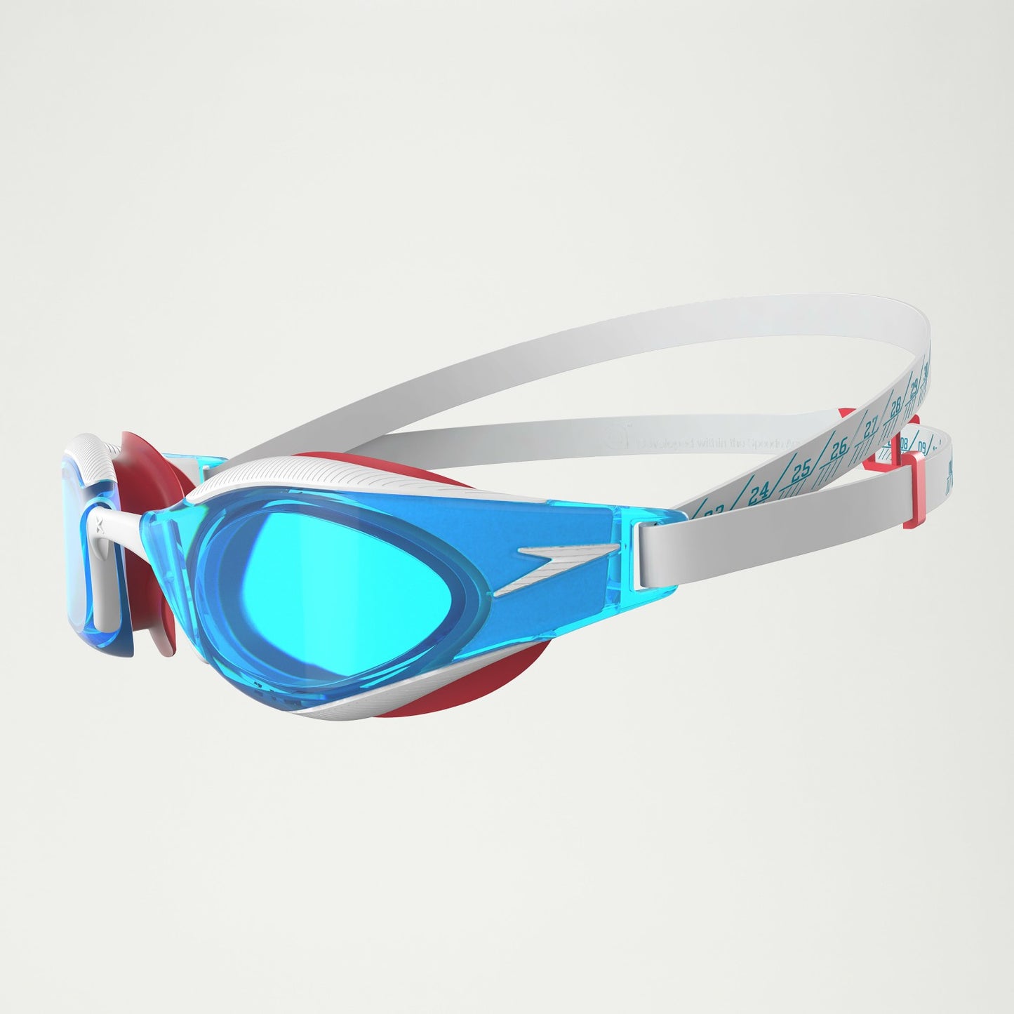 Adult Fastskin Hyper Elite Goggles White/Blue/Red - Speedo