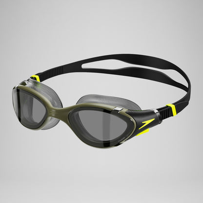 Adult Biofuse 2.0 Polarised Goggles Dark Green/Yellow - Speedo