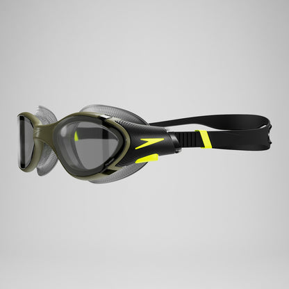 Adult Biofuse 2.0 Polarised Goggles Dark Green/Yellow - Speedo
