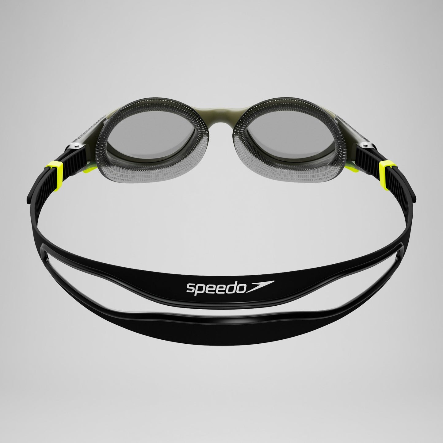 Adult Biofuse 2.0 Polarised Goggles Dark Green/Yellow - Speedo