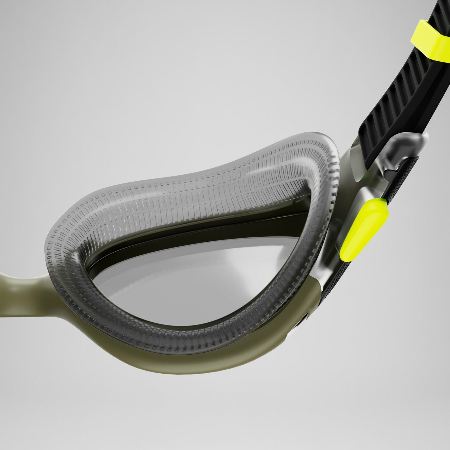 Adult Biofuse 2.0 Polarised Goggles Dark Green/Yellow - Speedo