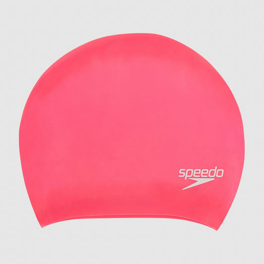 Unisex Long Hair Silicone Cap Pink - Speedo