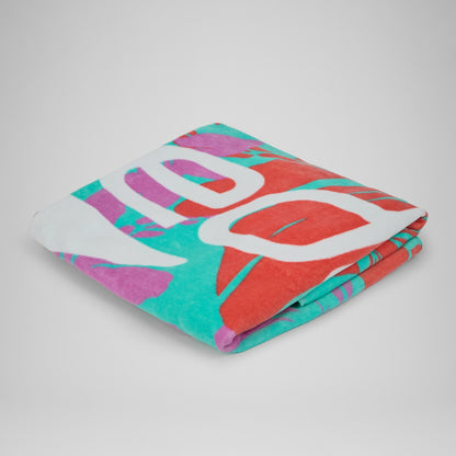 Printed Beach Towel Turquoise/Pink - Speedo