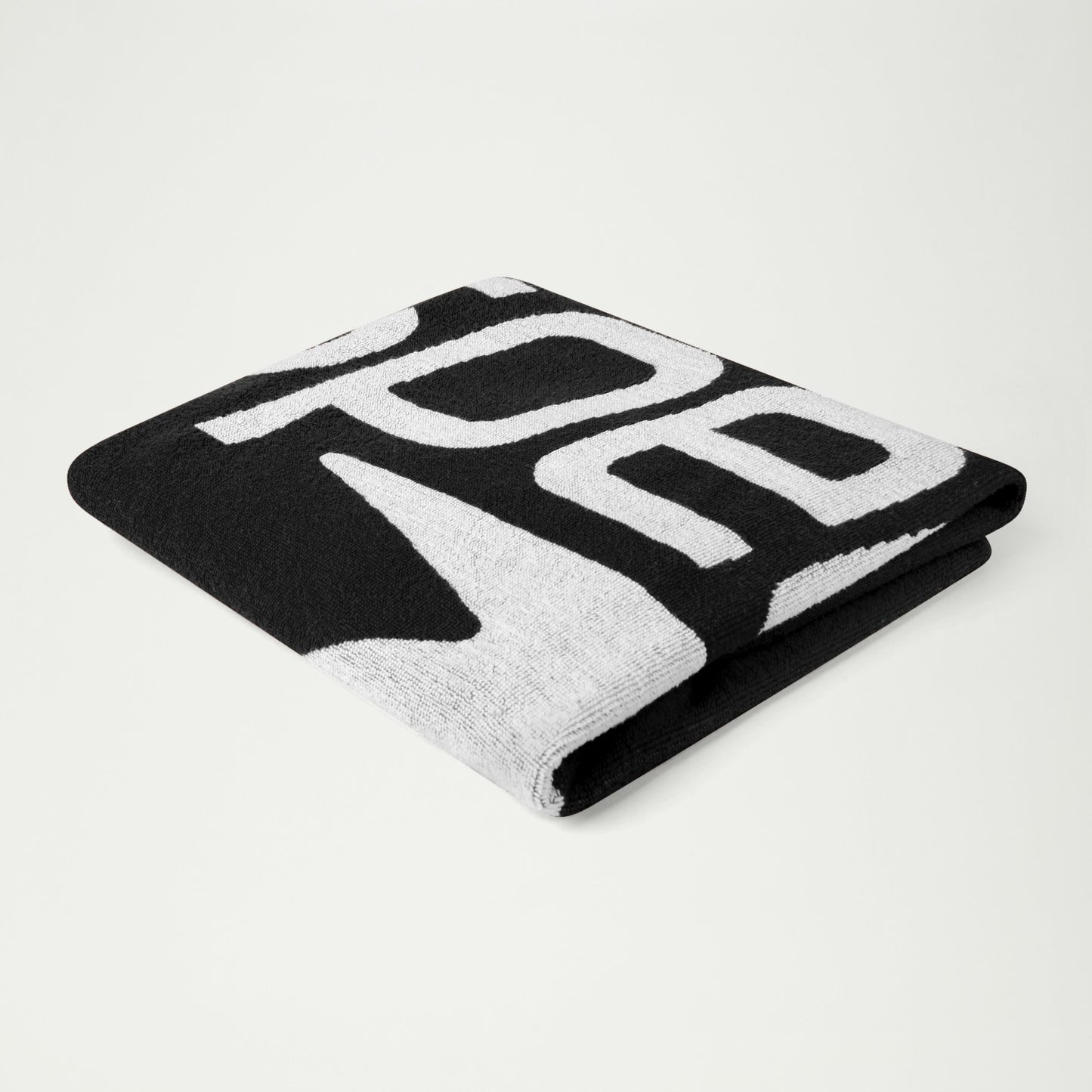 Speedo Logo Towel Black/White - Speedo