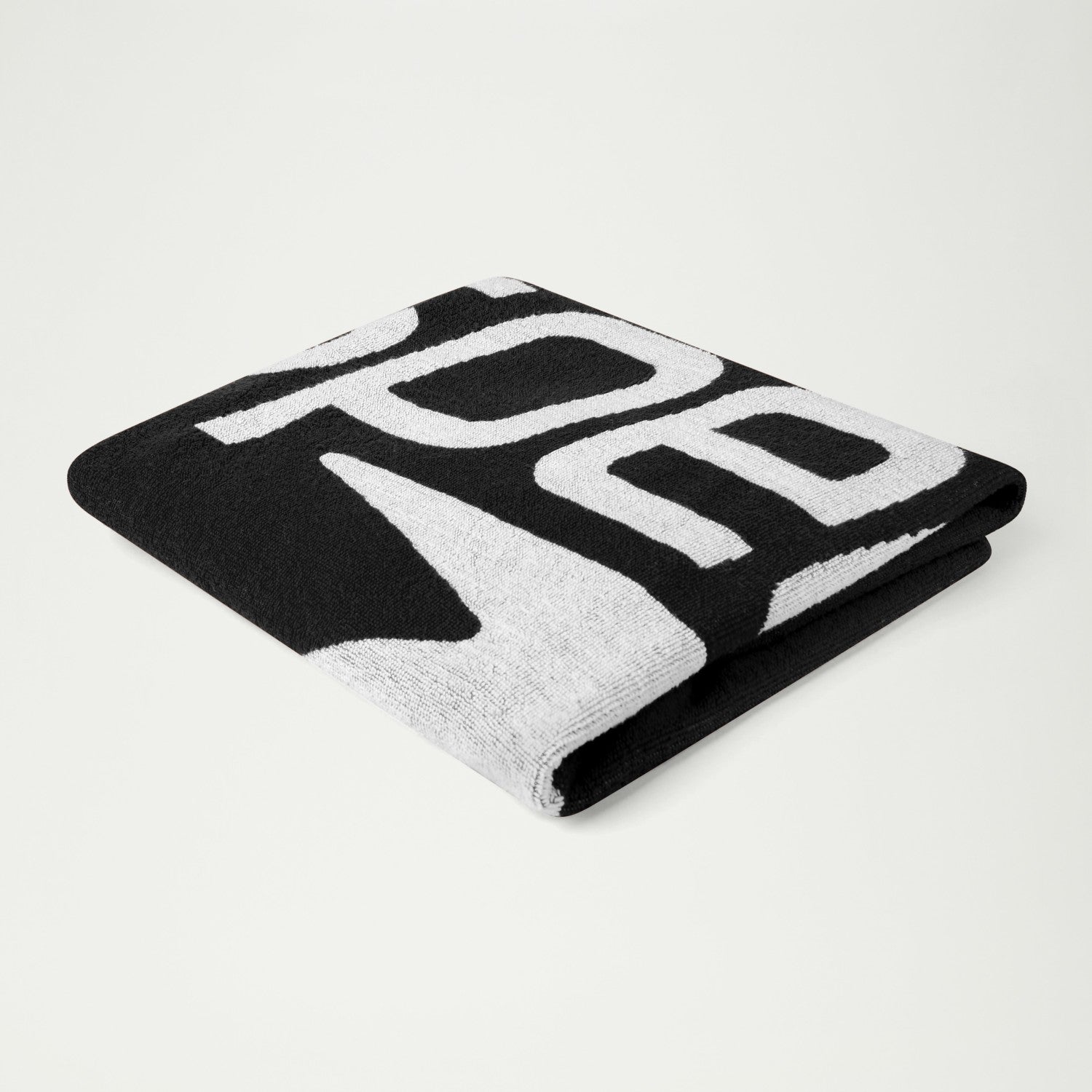Speedo Logo Towel Black/White - Speedo