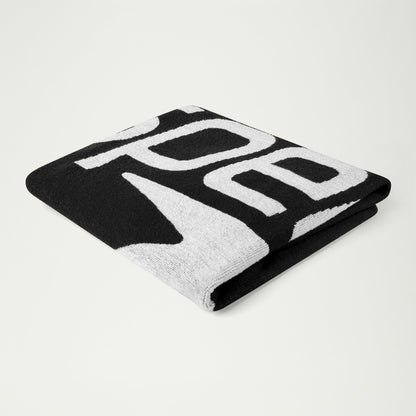 Speedo Logo Towel Black/White - Speedo