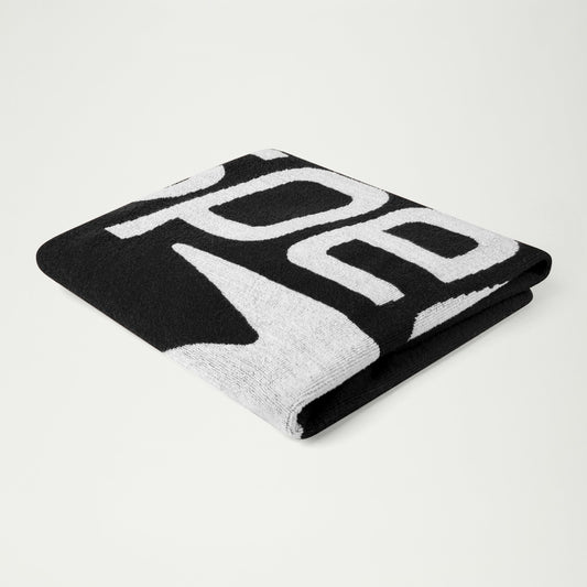 Speedo Logo Towel Black/White - Speedo