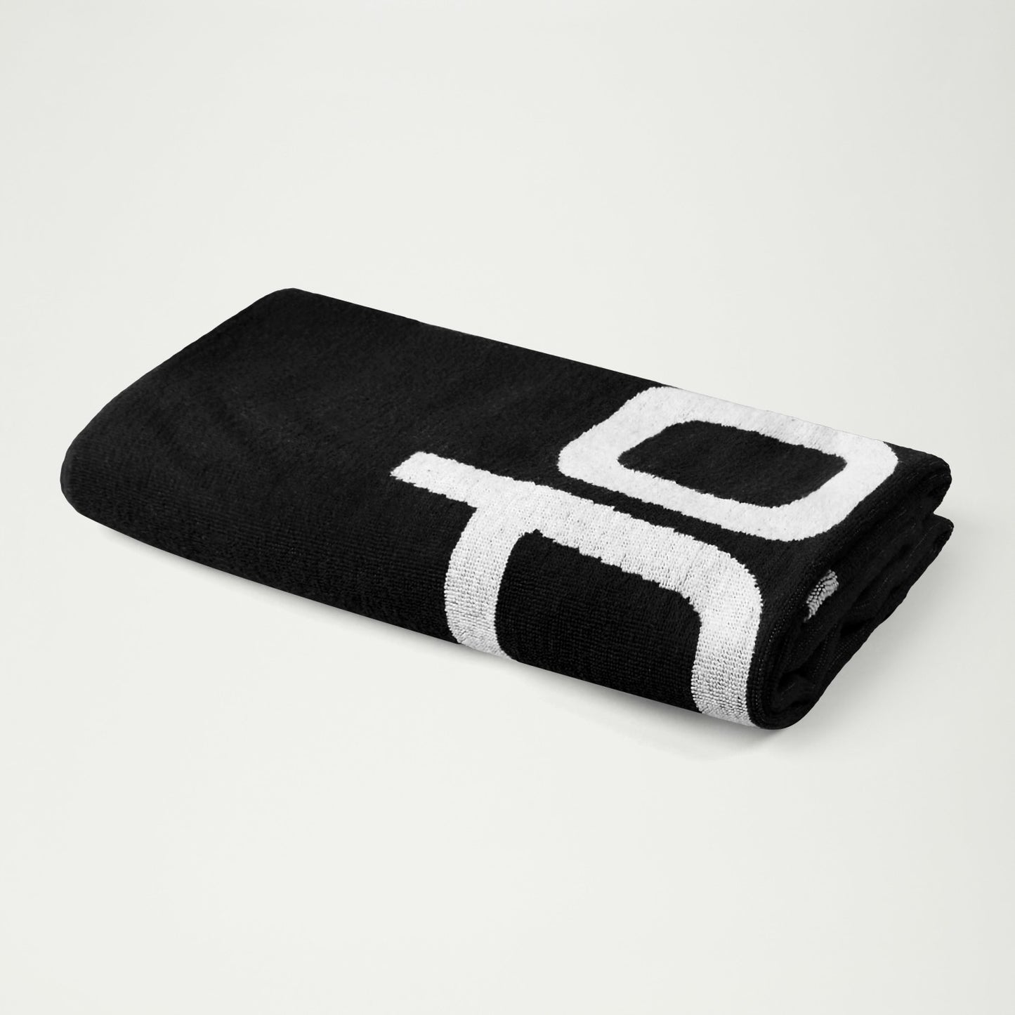 Speedo Logo Towel Black/White - Speedo