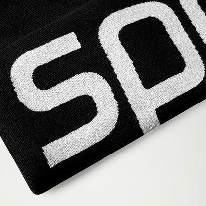 Speedo Logo Towel Black/White - Speedo