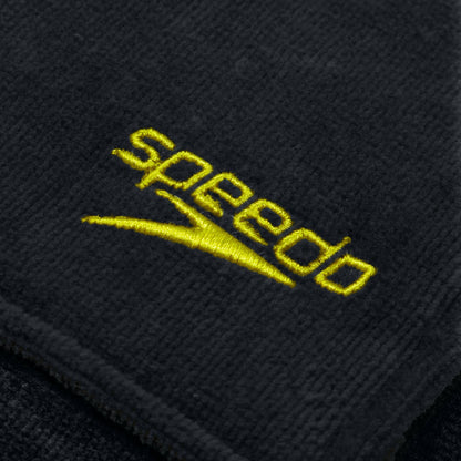 Adult Towel Swim Poncho Black/Yellow - Speedo