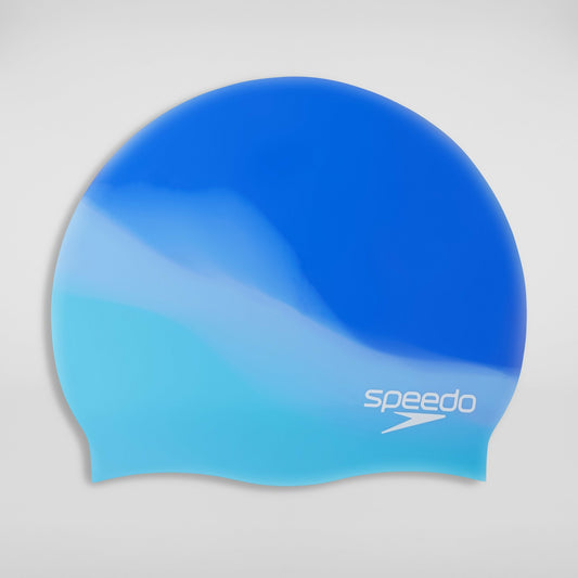 Adult Multi Colour Silicone Swim Cap Blue - Speedo
