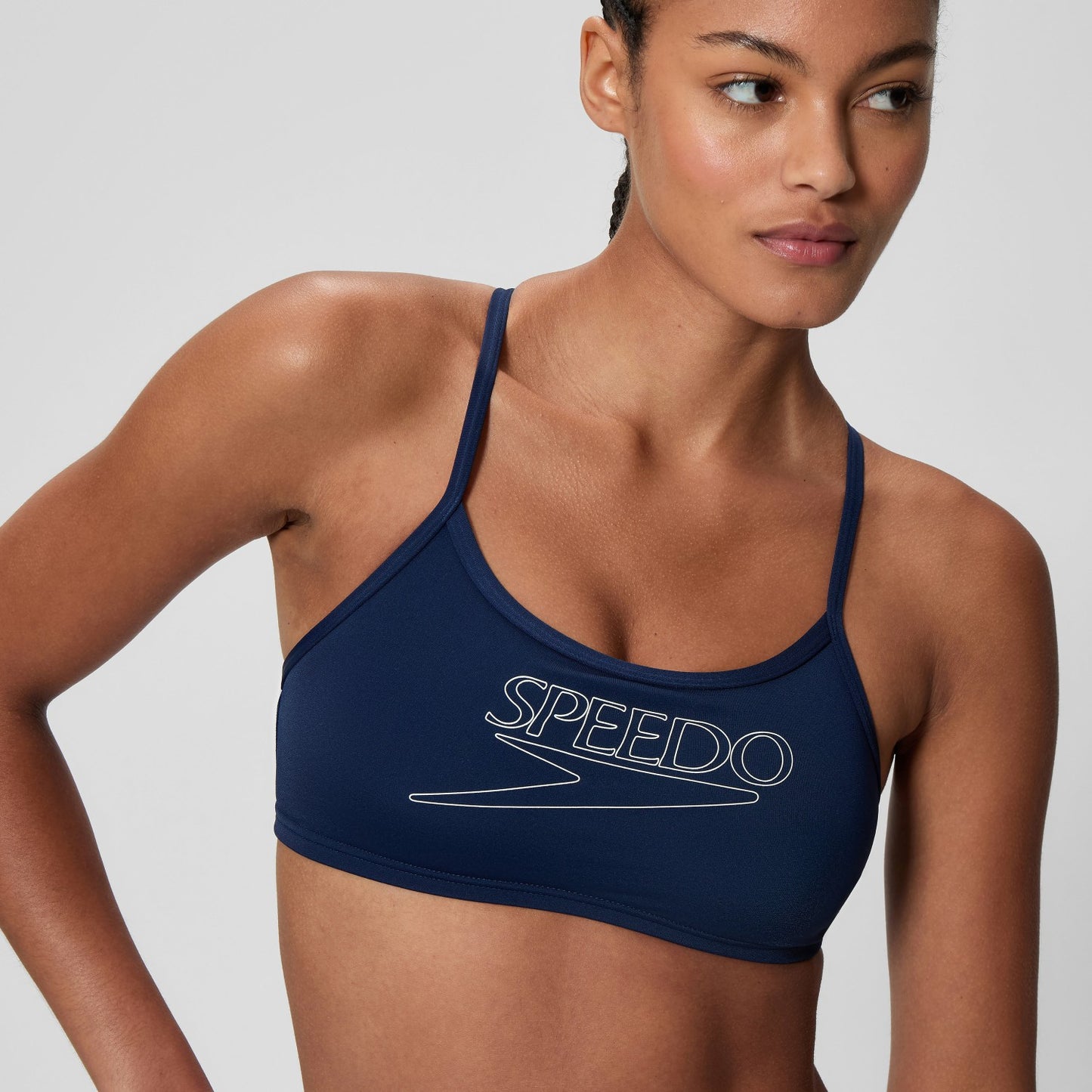 Endurance+ Logo Thinstrap Bikini Set Navy - Speedo