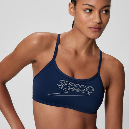 Endurance+ Logo Thinstrap Bikini Set Navy - Speedo