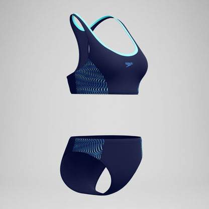 Placement Racerback Bikini Set Navy/Blue - Speedo
