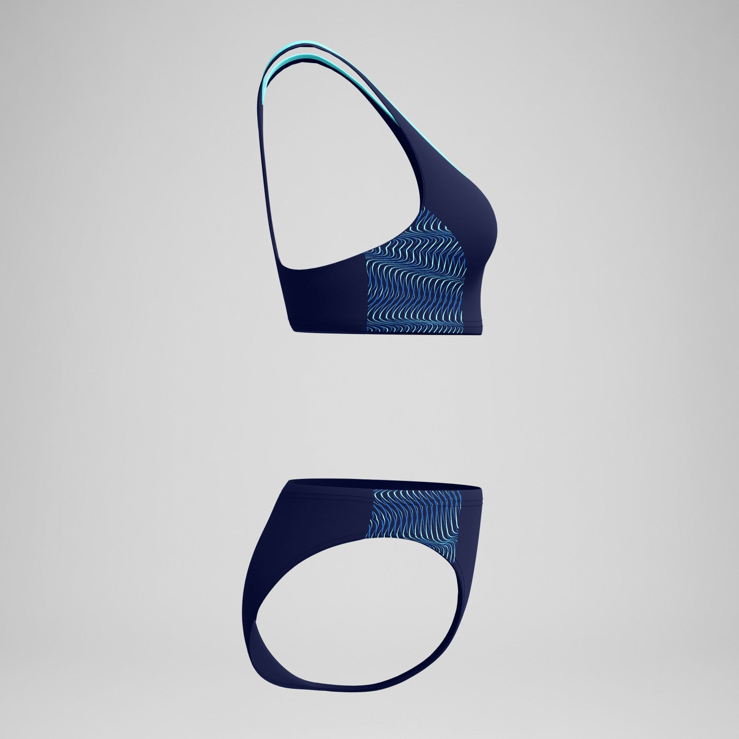 Placement Racerback Bikini Set Navy/Blue - Speedo