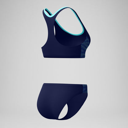 Placement Racerback Bikini Set Navy/Blue - Speedo