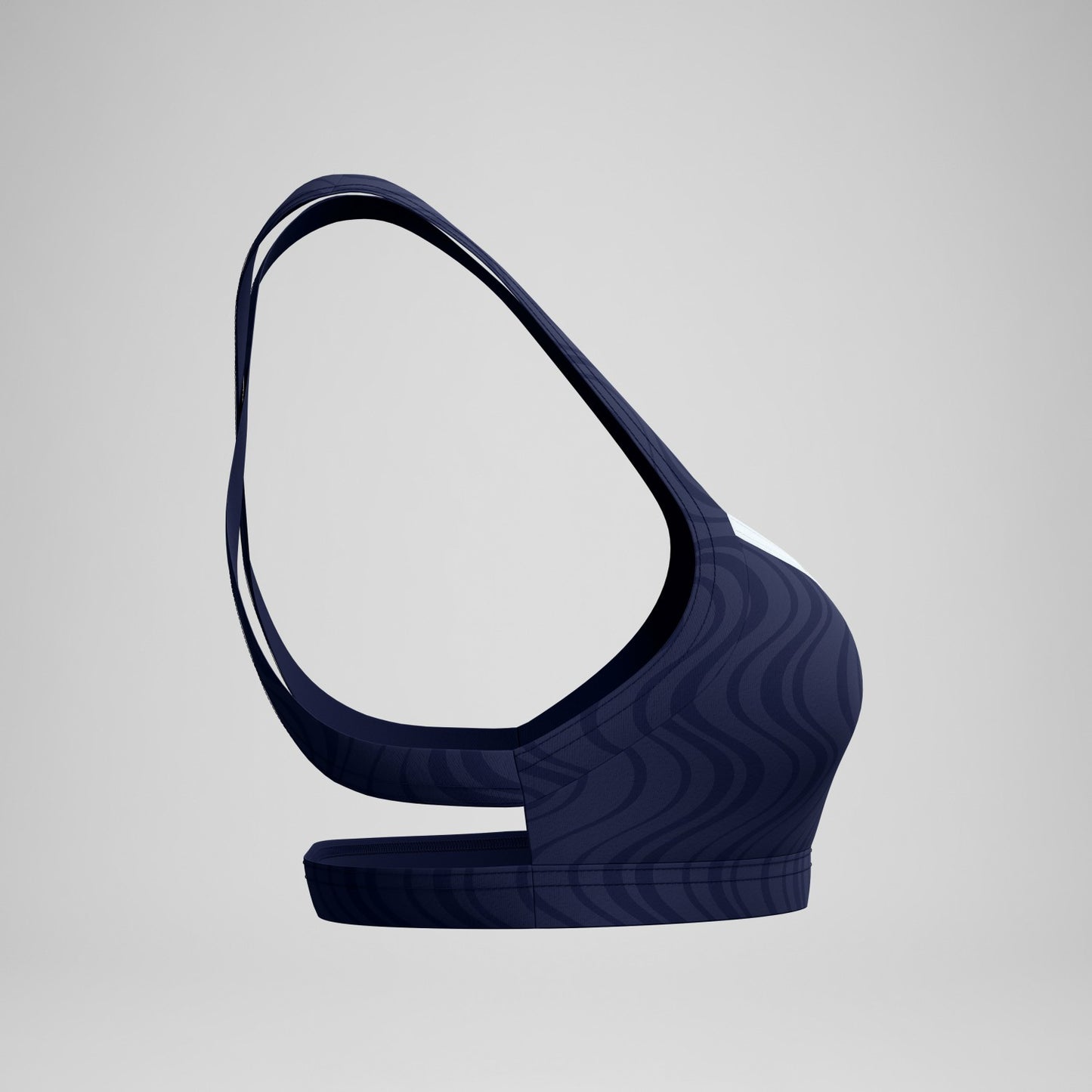 Jetstream Textured Crossback Bikini Top Navy/White - Speedo