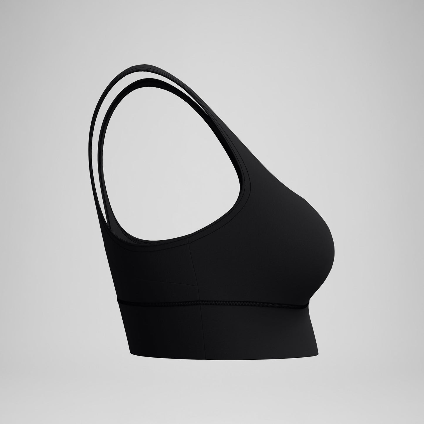 Solid Square Neck Bikini Top Black - Speedo