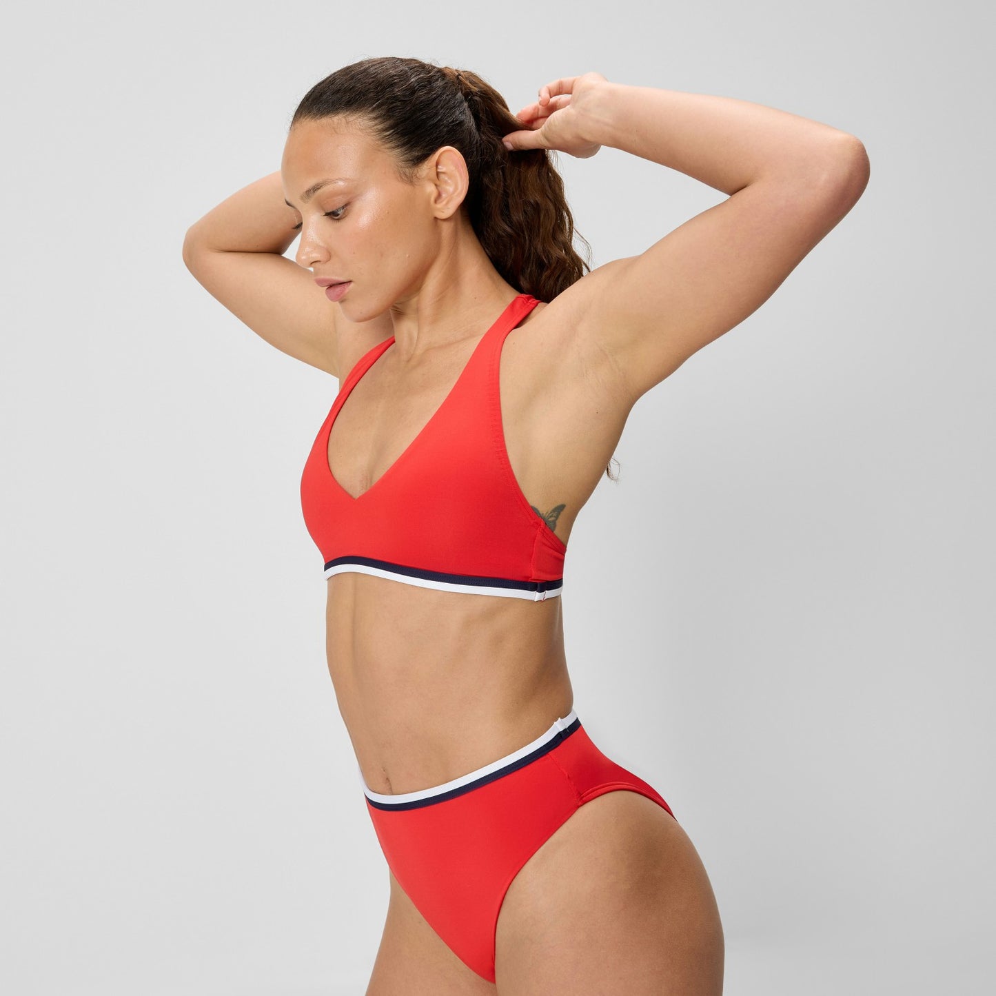 Jetstream Racerback Bikini Top Red/White - Speedo